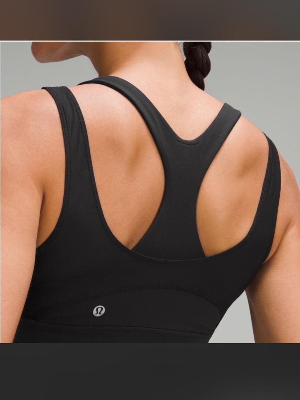 lululemon Black Wunder train mesh Racerback Sports Bra